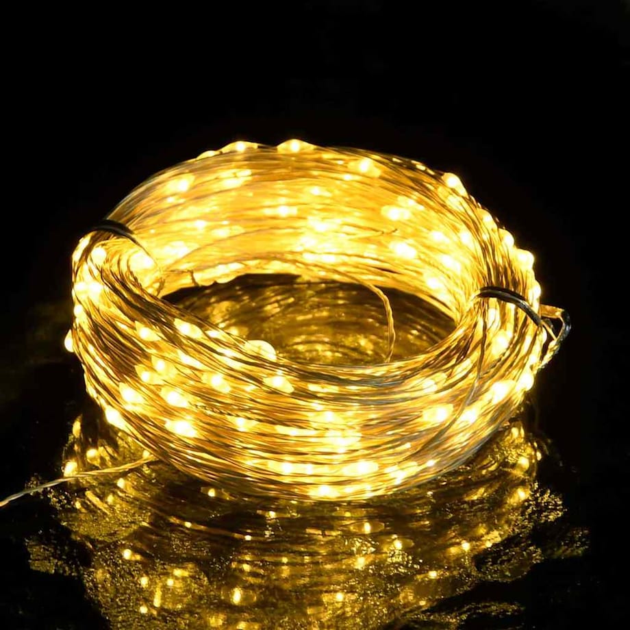 vidaXL Lampki LED, 150 diod, ciepła biel, 15 m