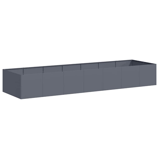 vidaXL Doniczka Antracyt 280x80x40 cm Stal