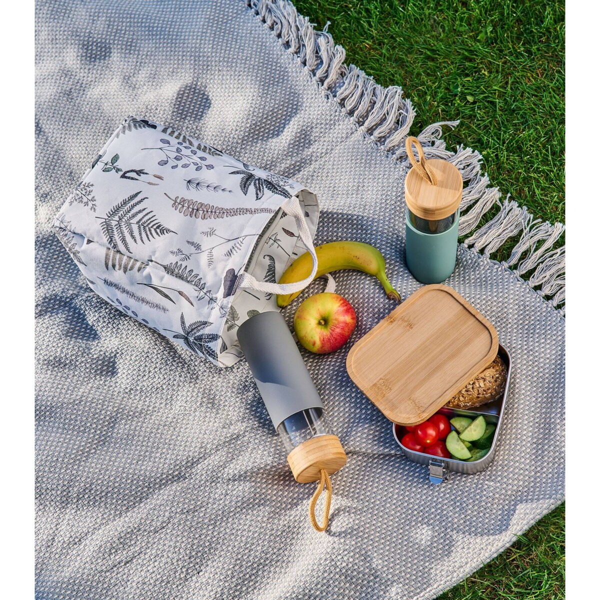 Przenośna butelka do picia z silikonową osłonką, 500 ml