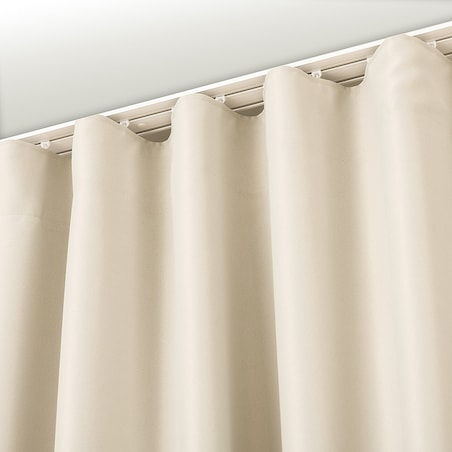 Zasłona BASIC na taśmie marszczącej 140x280cm szarobeżowy blackout 1 szt. 140x280 beżowy