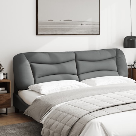 vidaXL Poduszka na wezgłowie, Hvar, jasnoszara, 200 cm, tkanina