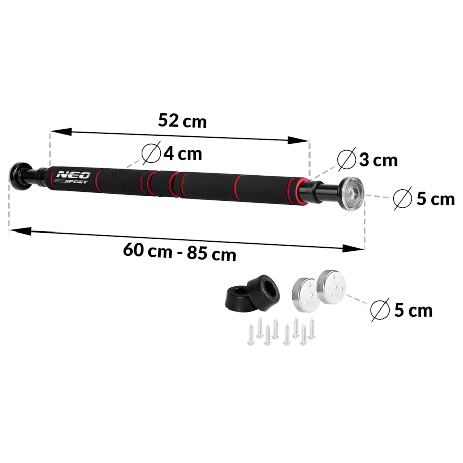 Drążek rozporowy regulowany do podciągania stalowy Neo-Sport