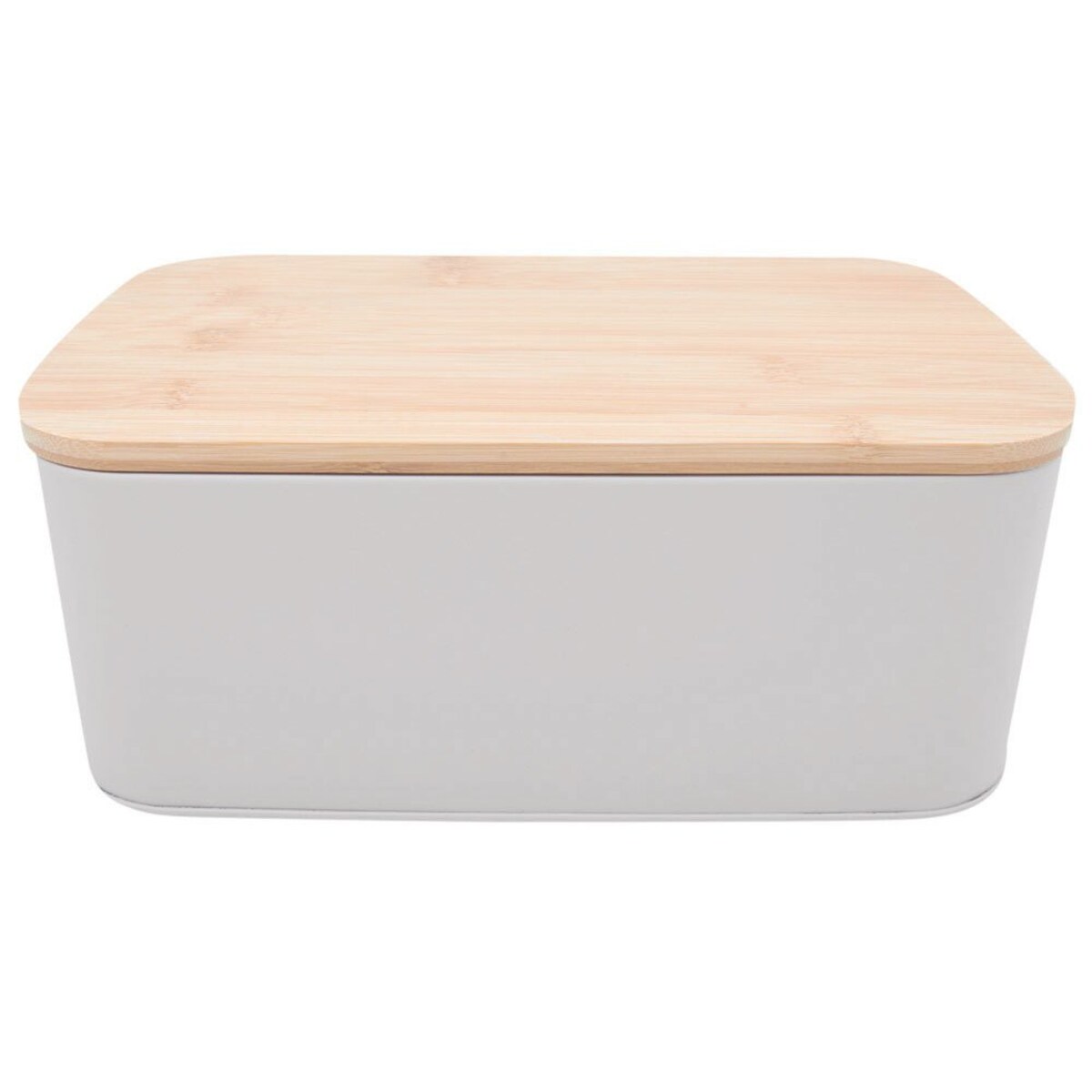 Metalowy chlebak z bambusową deską do krojenia, 2w1, ZELLER