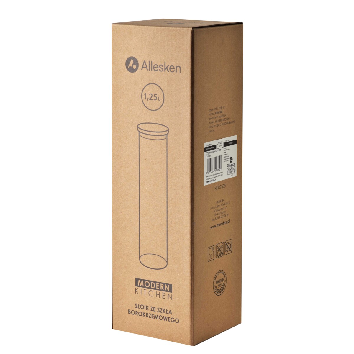 MODERN KITCHEN Słój 1,25L 9x8xh28cm