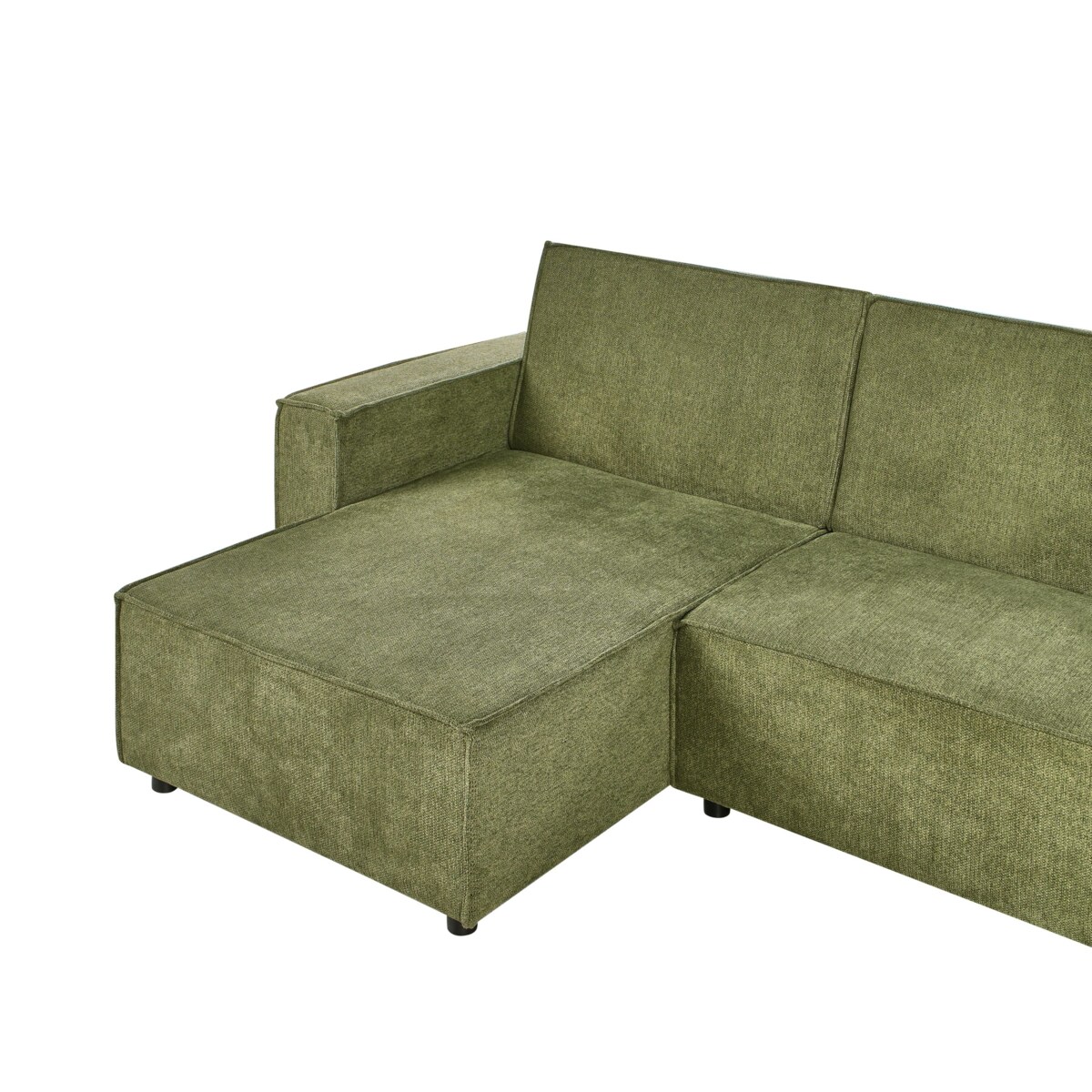 Narożnik prawostronny rozkładany zielony ROMEDAL II