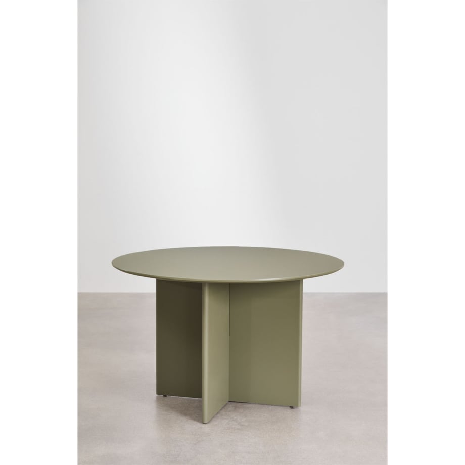 Okrągły stół jadalniany z MDF Ø120 cm Saonara szałwiowy