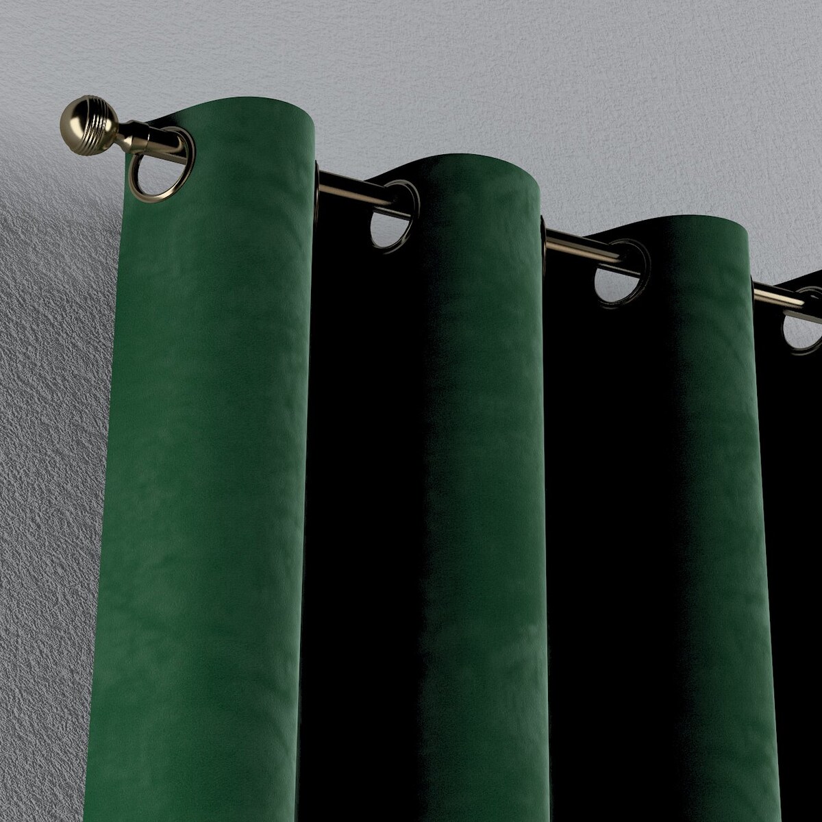 Zasłona na kółkach 1 szt. 130x245 butelkowa zieleń