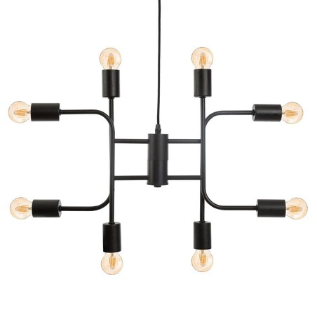 Nowoczesna lampa sufitowa do salonu, 8 żarówek, wys. 42 cm