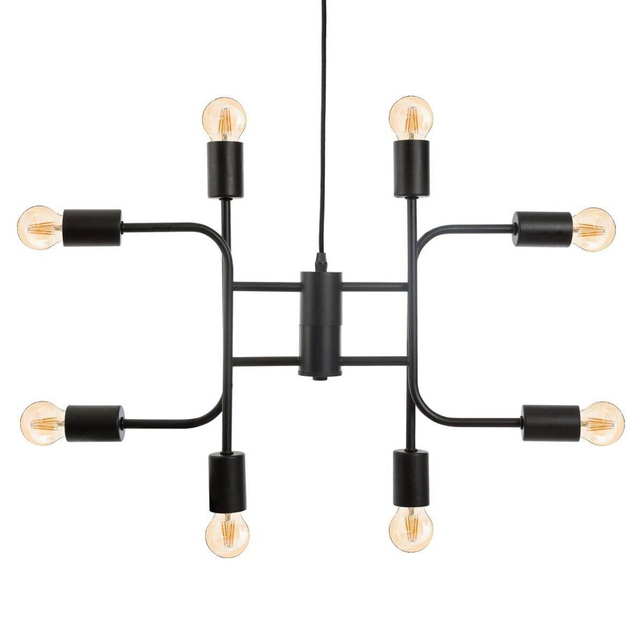 Nowoczesna lampa sufitowa do salonu, 8 żarówek, wys. 42 cm
