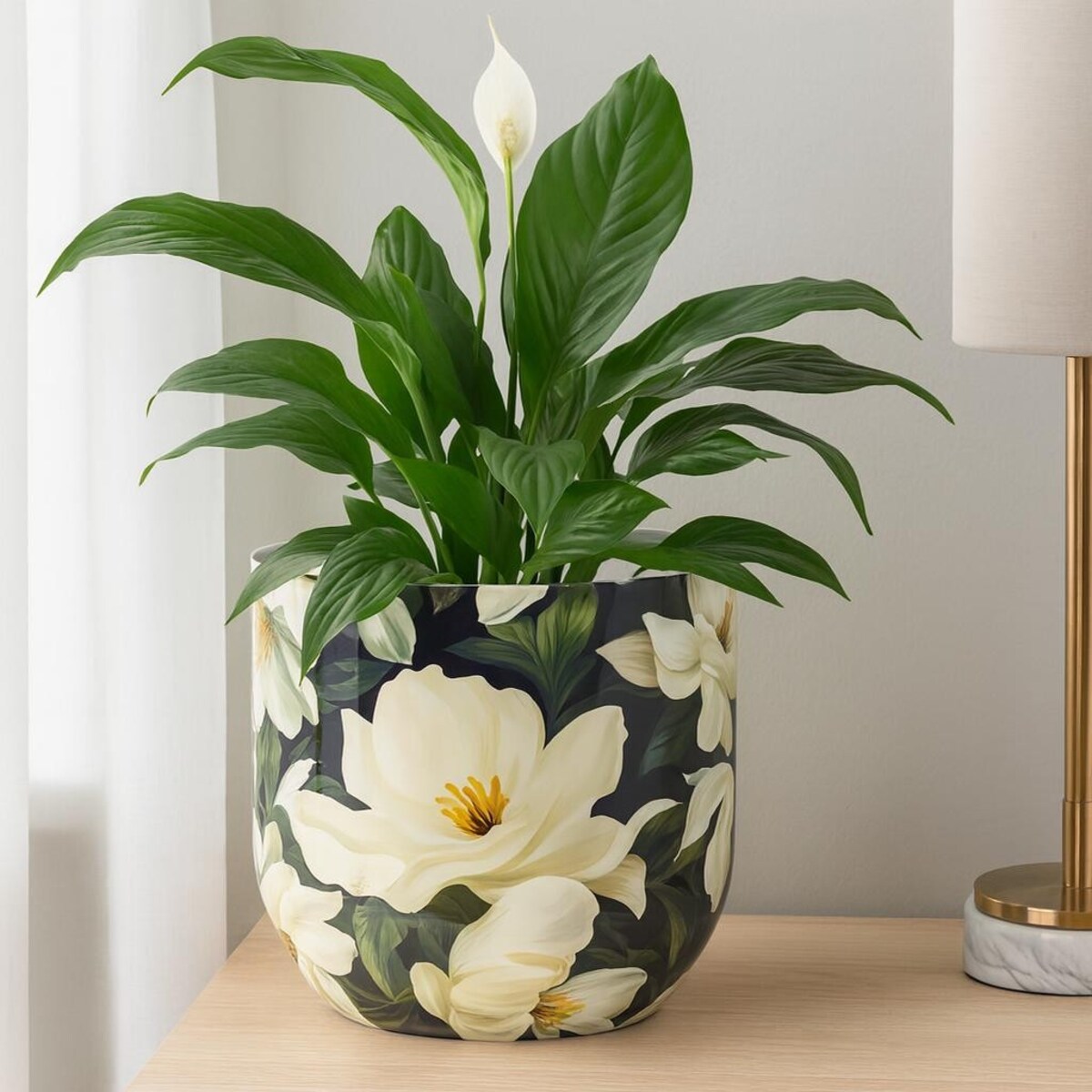 Osłonka metalowa 2 szt. 25x26x26 i 21x23x23 cm MAGNOLIA