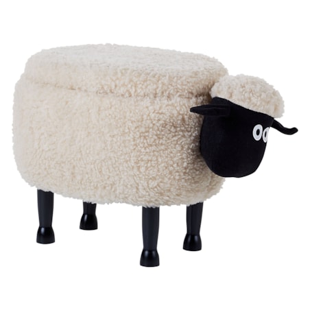 Pufa zwierzak ze schowkiem beżowa SHEEP