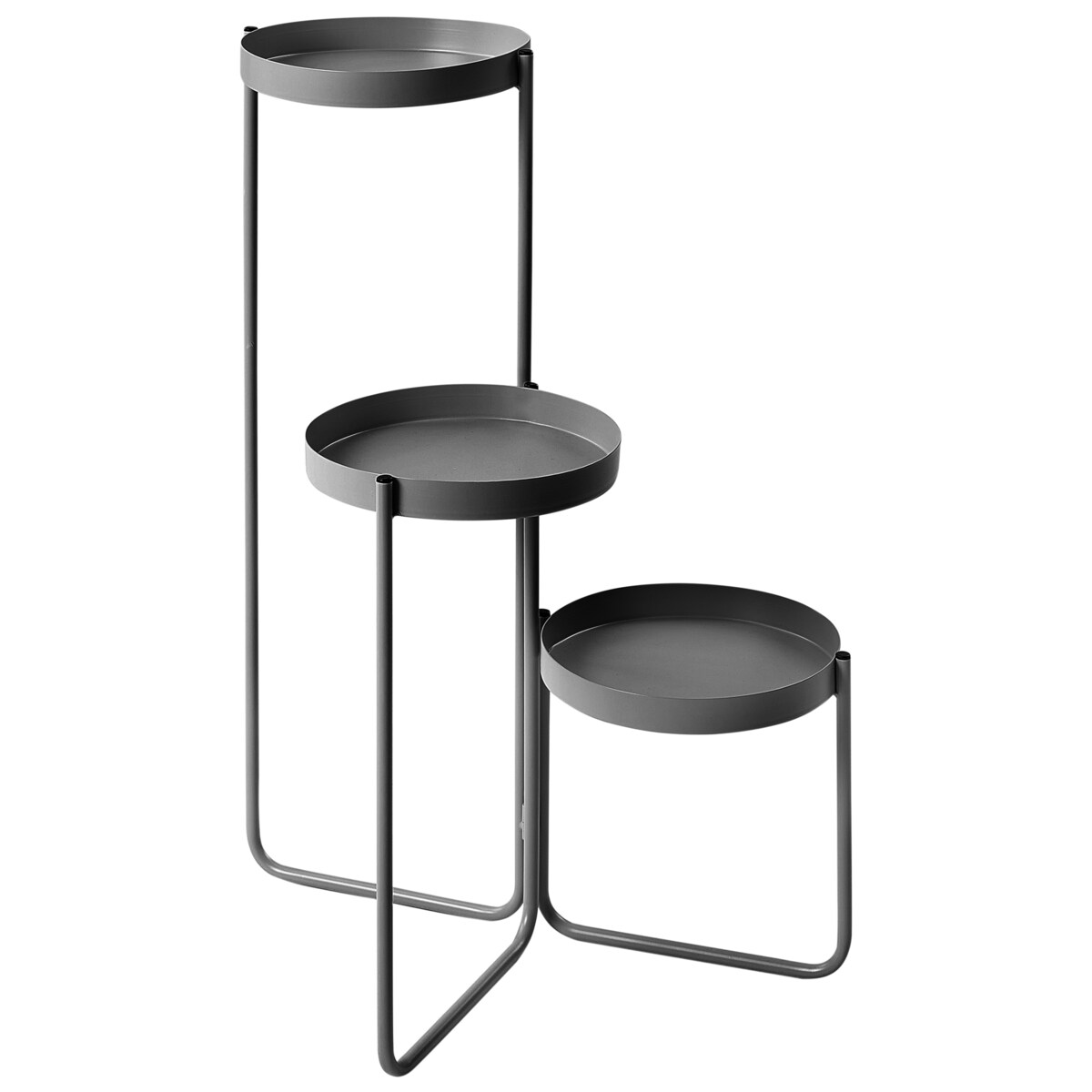 Kwietnik FRAGARIA Metal 42 cm Czarny