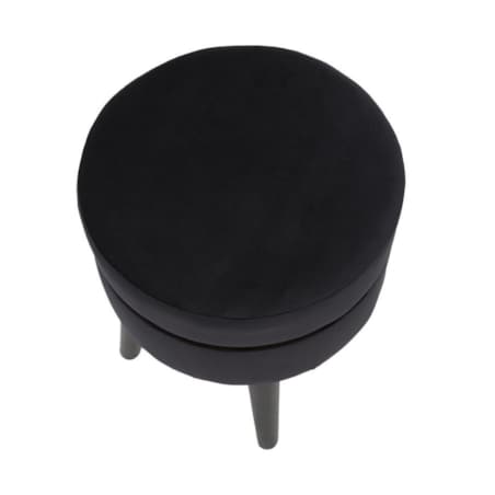 Pufa taboret dekoracyjny 40,5xØ35 cm PARIGI czarny