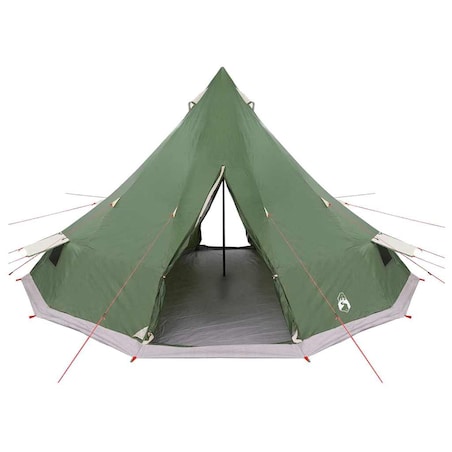 vidaXL Rodzinny namiot tipi z dachem Zielony 560 x 560 x 300 cm