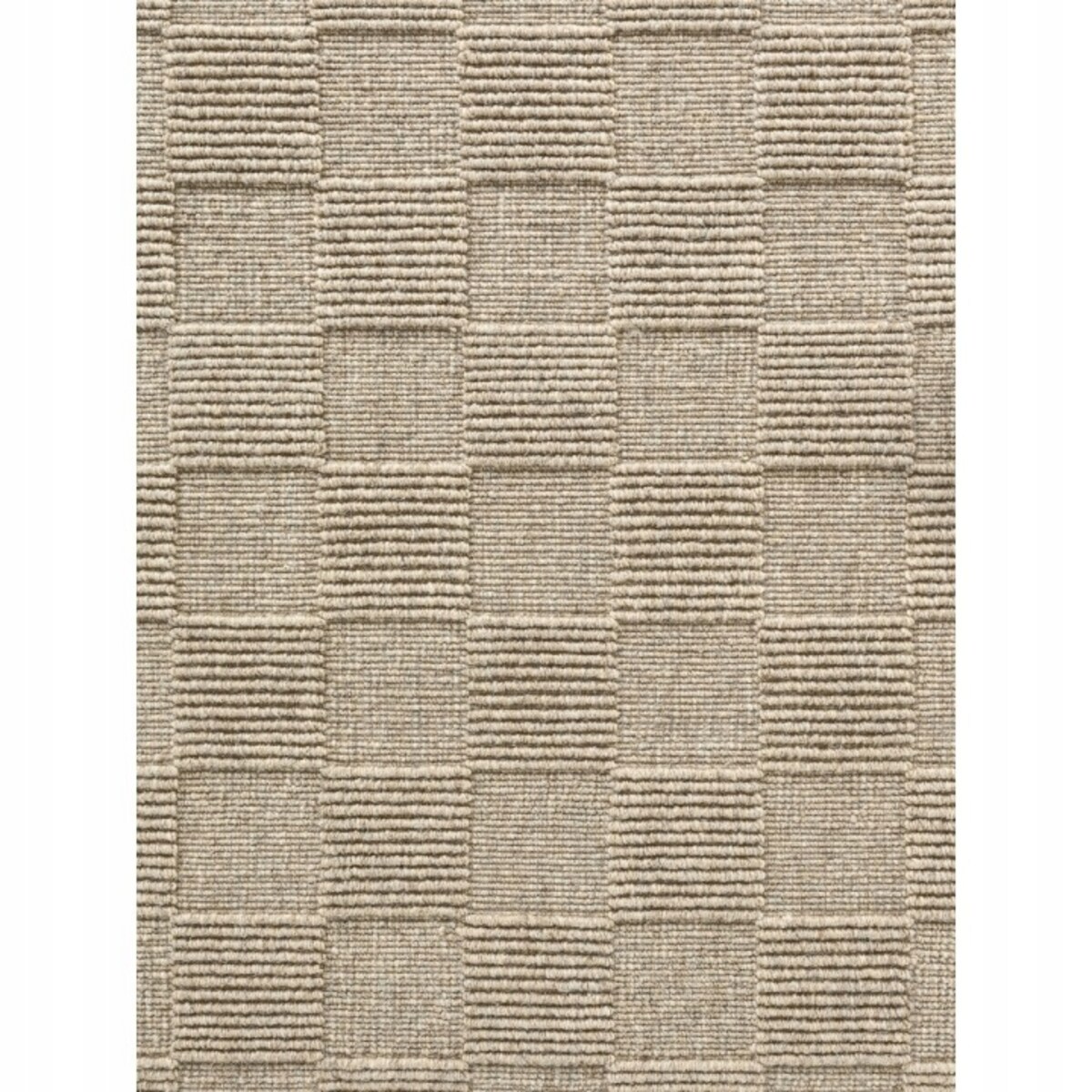 Dywan wełniany do salonu 120x170cm, beżowy nowoczesny wzór 3D
