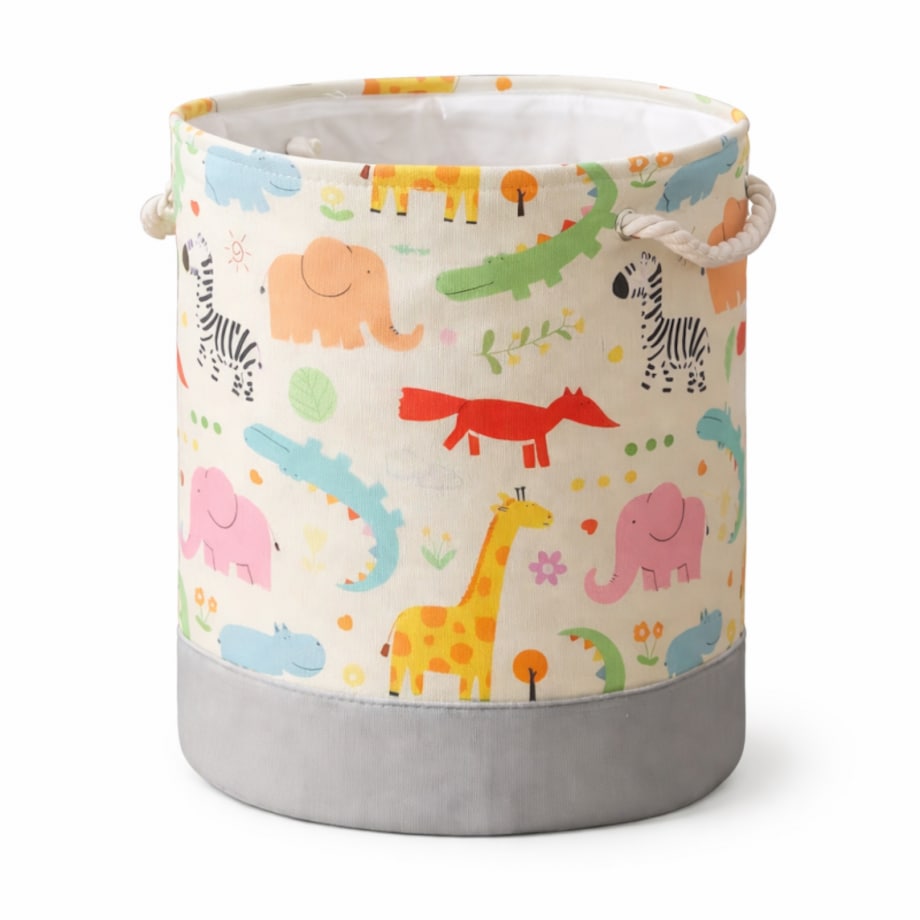 Pojemnik na zabawki kosz, worek na pranie, organizer zwierzątka 40x35cm OR113