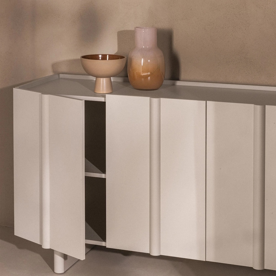 Komoda 4-drzwiowa 86x184x48 cm POPS kaszmirowa