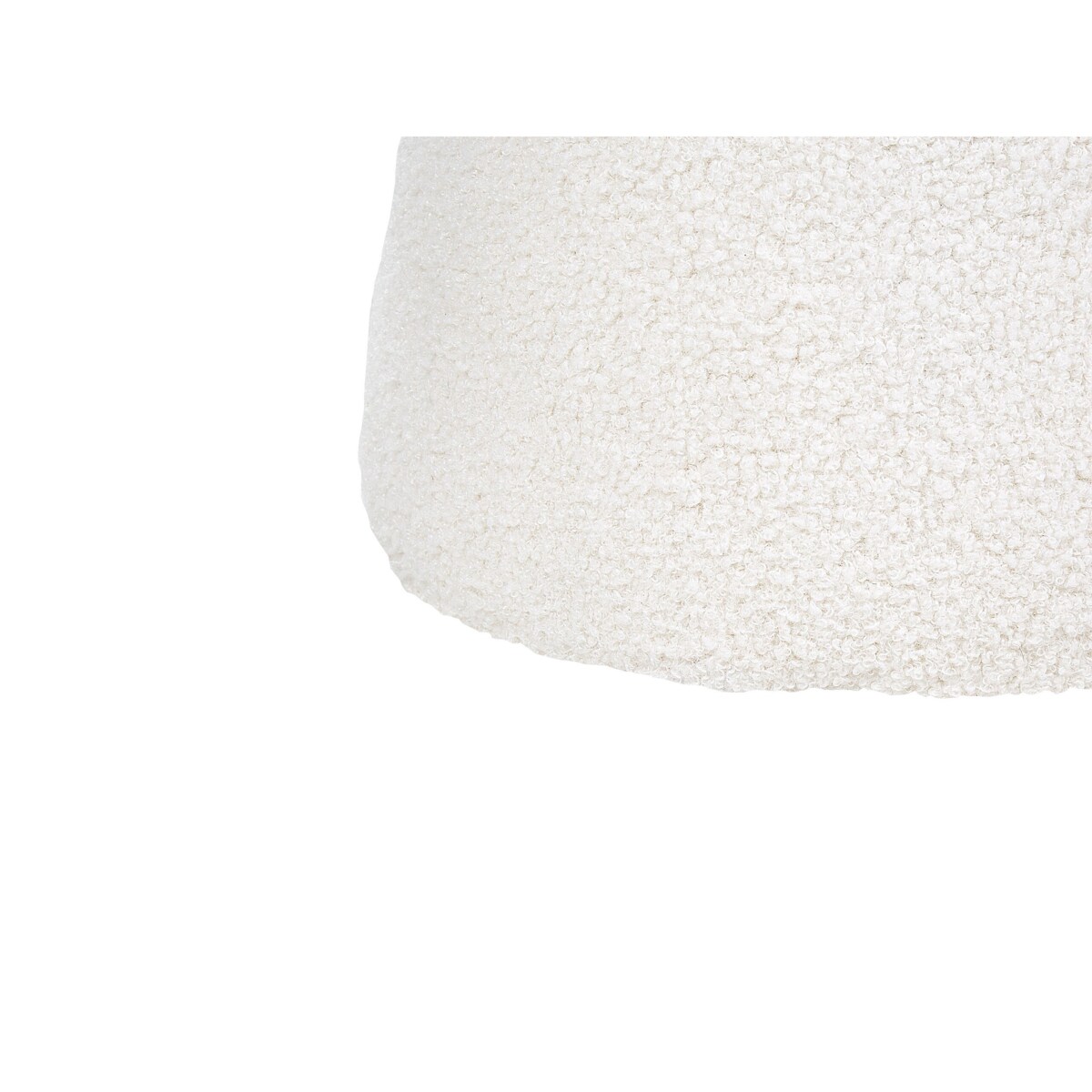 Puf boucle 45 cm biały TIOGA