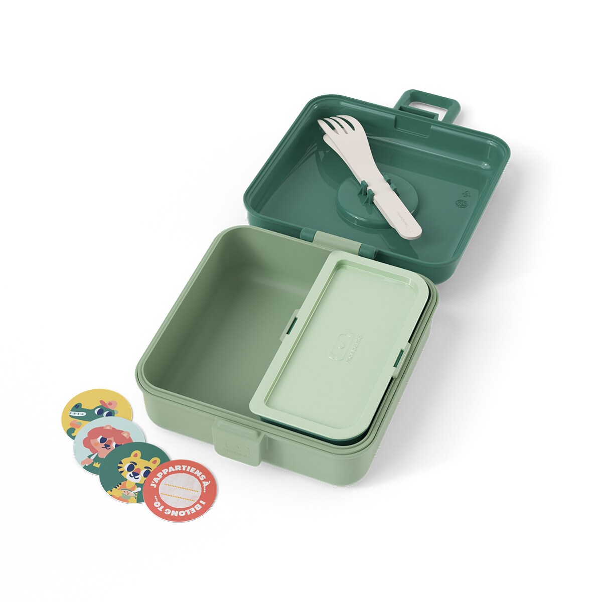 Monbento Snacky lunchbox dla dzieci 0,85 l Green Forest