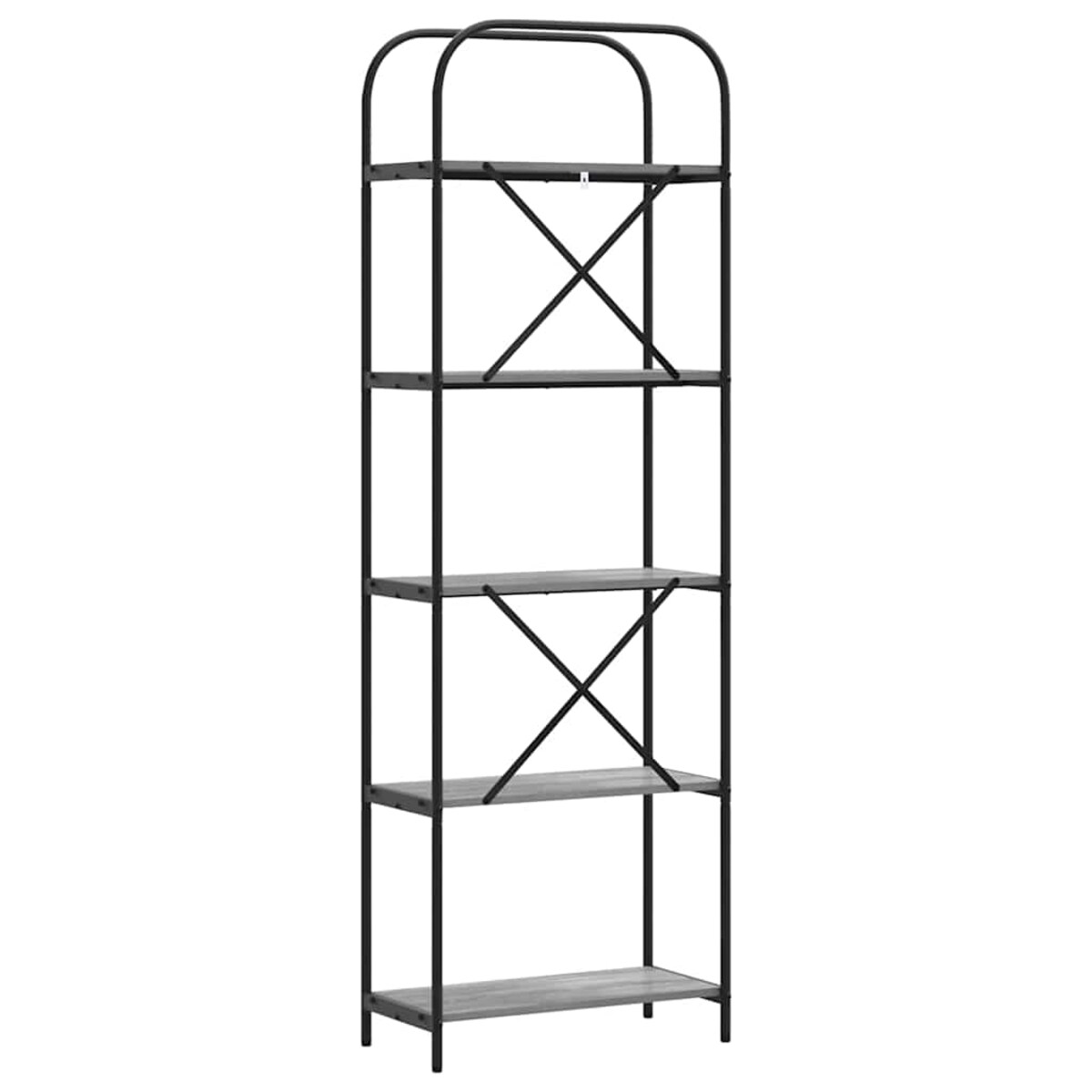 vidaXL Półka na książki Szary dąb sonoma 60 x 30 x 183 cm