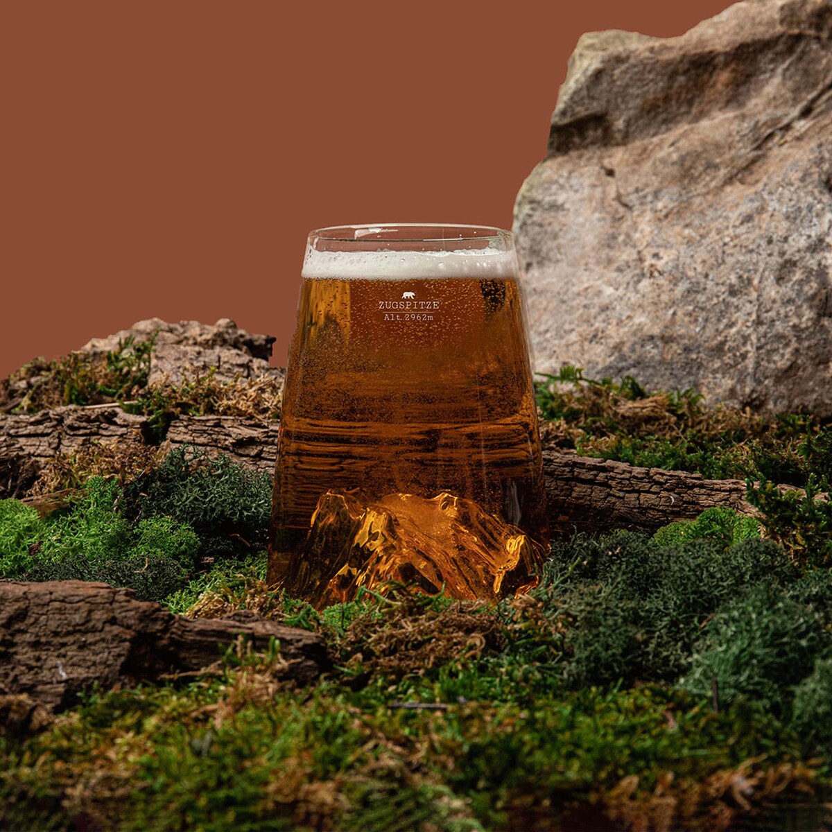 Szklanka Long Drink - Topographic - Zugspitze