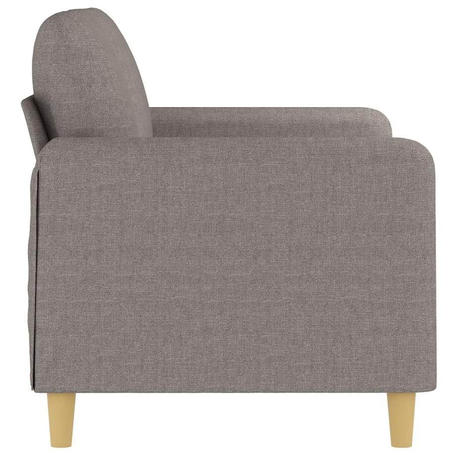 vidaXL Sofa 2-osobowa, kolor taupe, 120 cm, tapicerowana tkaniną