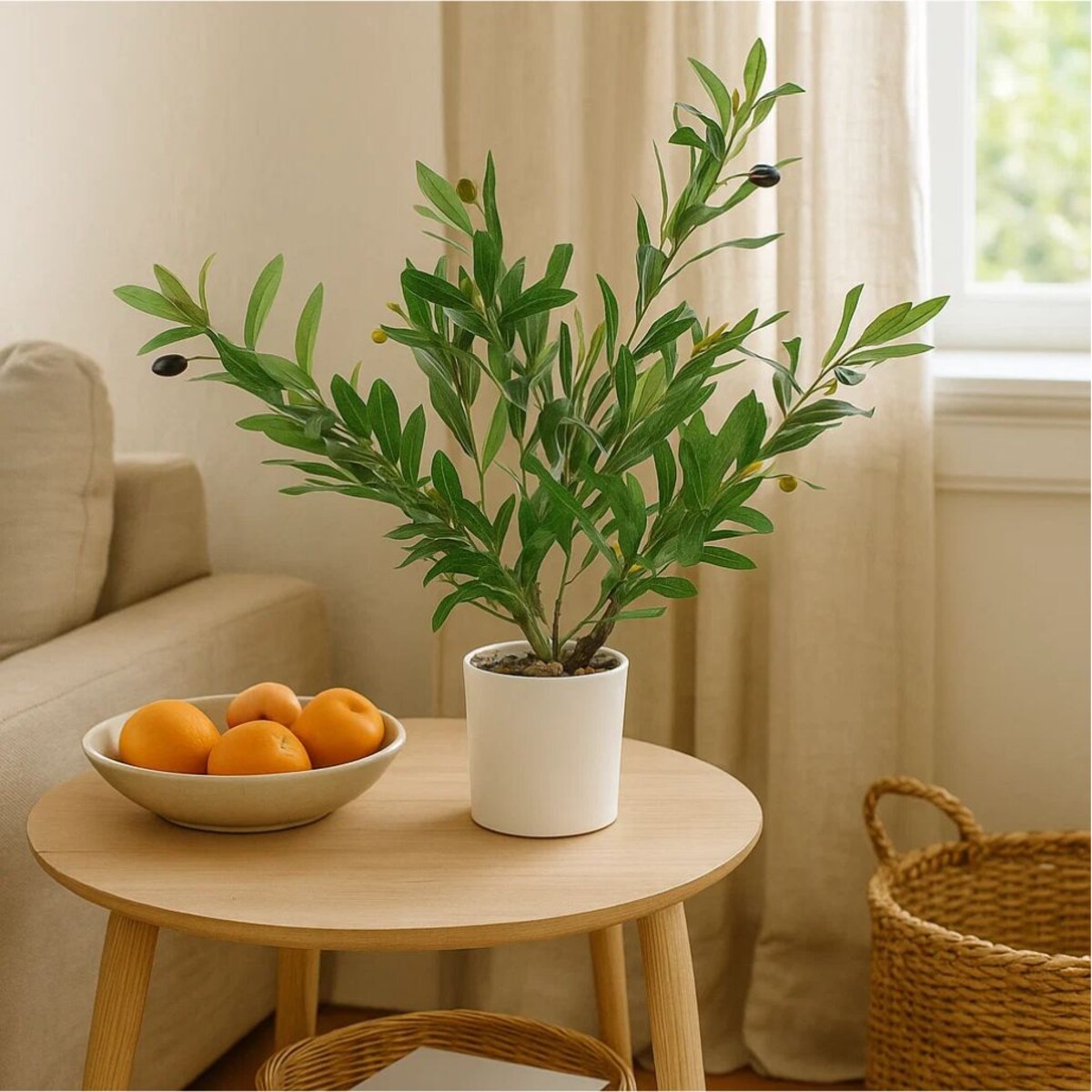 Dekoracyjne drzewko oliwne, 58 cm