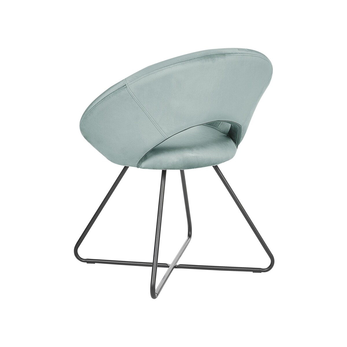 Krzesło welurowe miętowe RACHEL