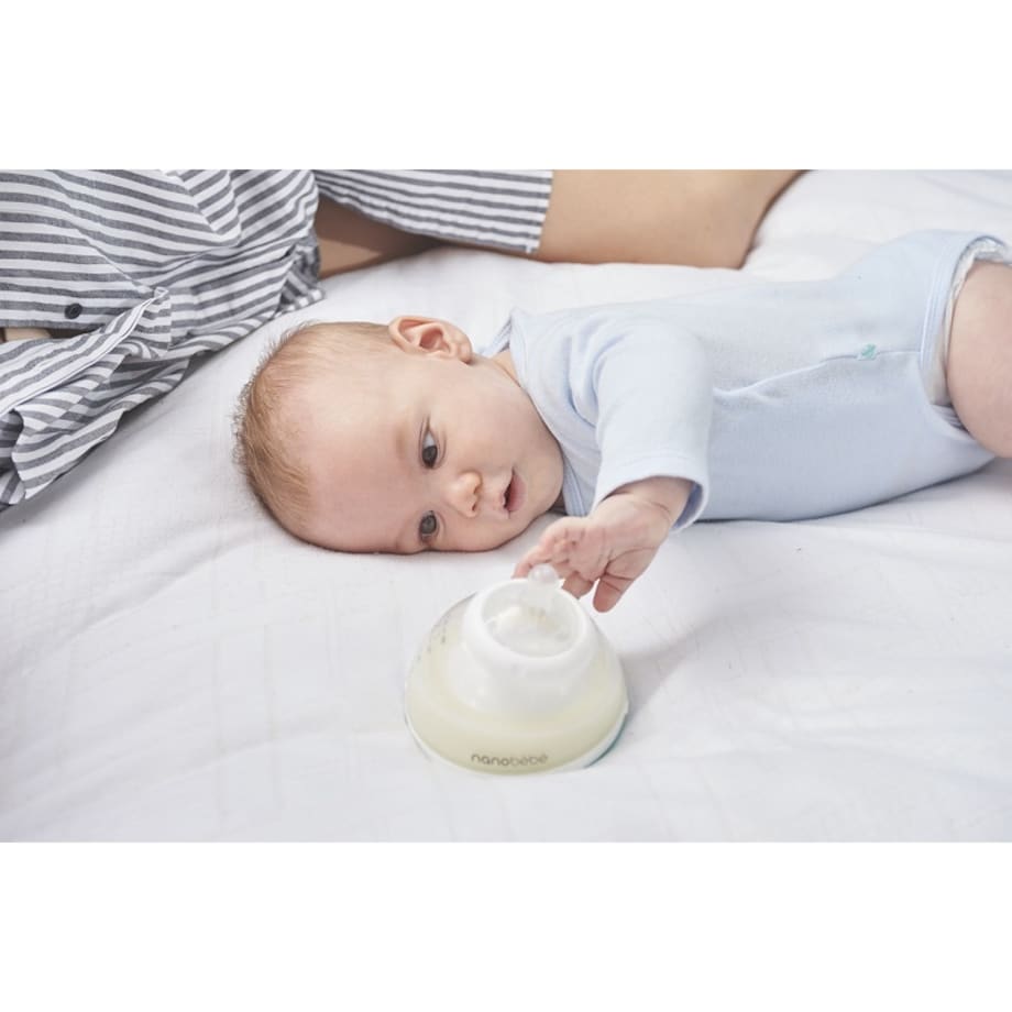 Smoczek silikonowy na butelkę Nanobebe - wolny przepływ - 2 szt.
