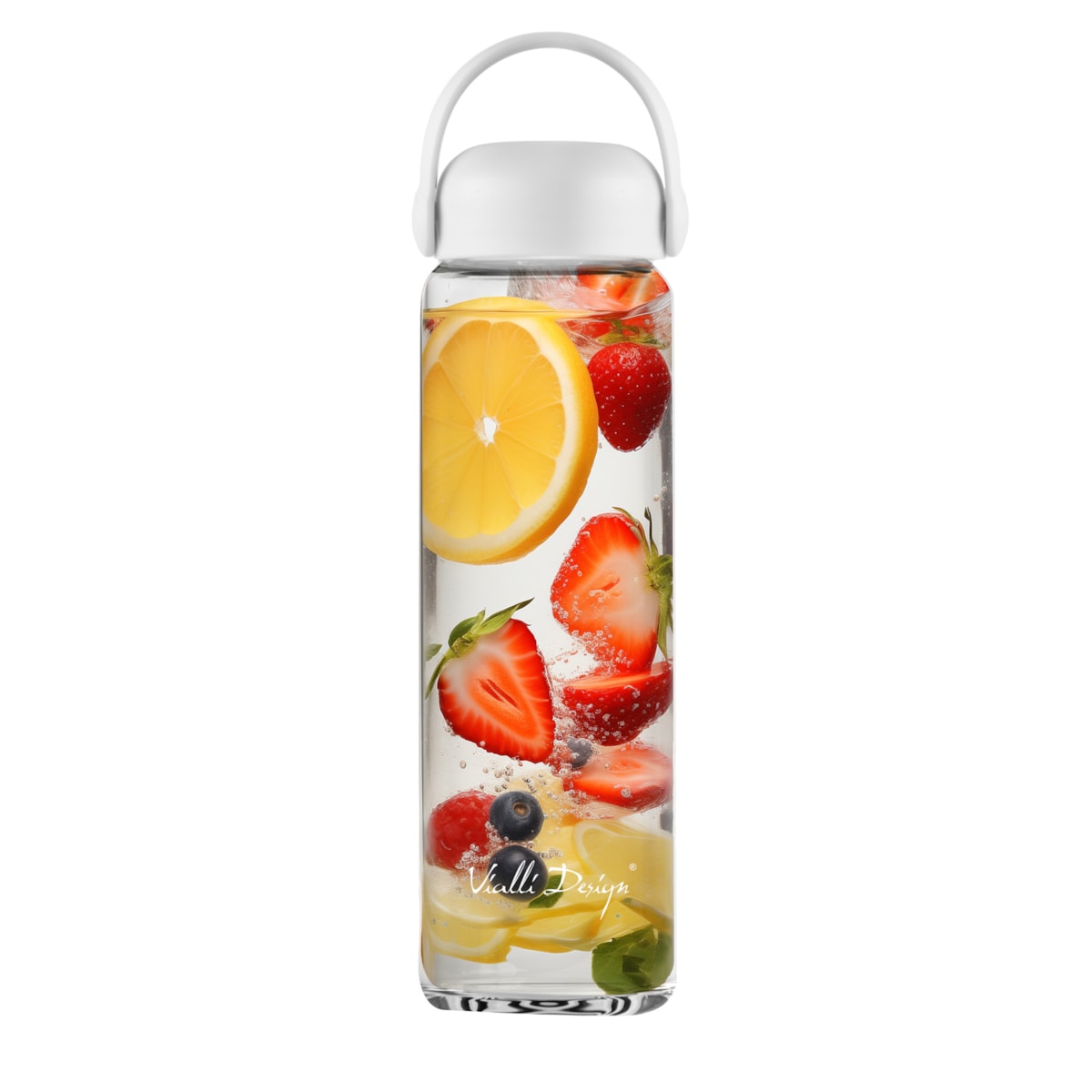 Szklana butelka na wodę Fuori 540 ml biała 30220
