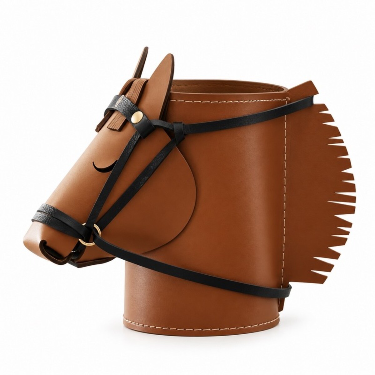 Organizer SHP HORSE brązowy w kształcie głowy konia