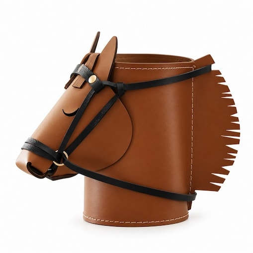 Organizer SHP HORSE brązowy w kształcie głowy konia