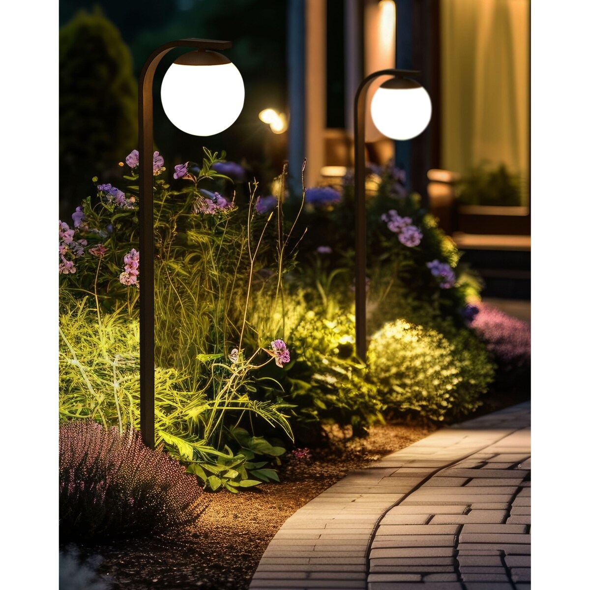 Lampa ogrodowa słupek KULSI Czarny