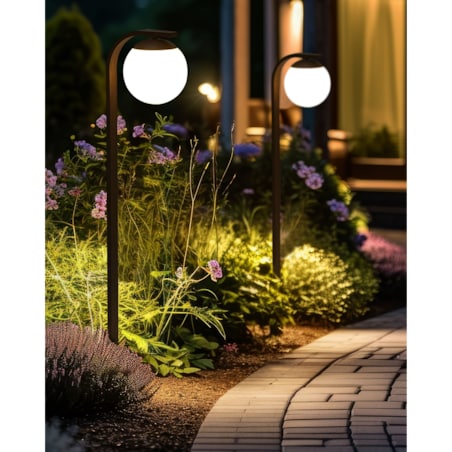 Lampa ogrodowa słupek KULSI Czarny