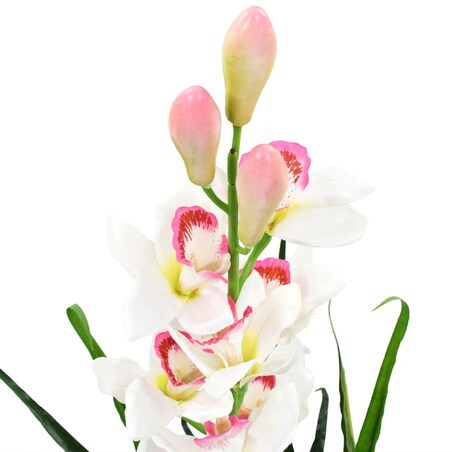 vidaXL Sztuczny storczyk cymbidium z doniczką, 100 cm, zielony