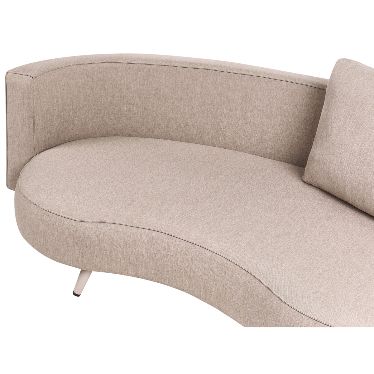 Sofa ogrodowa dla 3 osób PARORI Prawostronny Beżowy