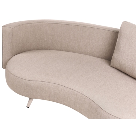 Sofa ogrodowa dla 3 osób PARORI Prawostronny Beżowy