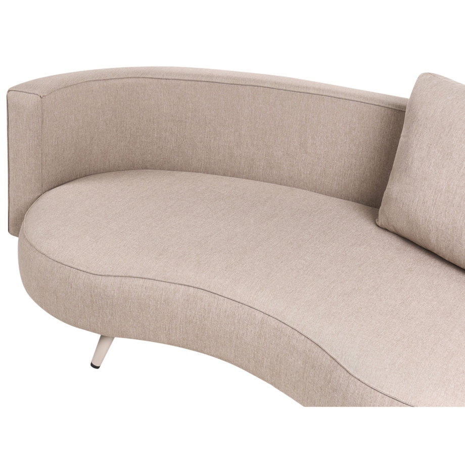 Sofa ogrodowa dla 3 osób PARORI Prawostronny Beżowy