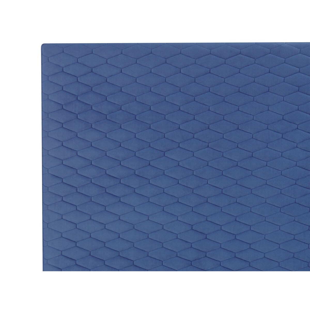 Łóżko welurowe 180 x 200 cm niebieskie BAYONNE