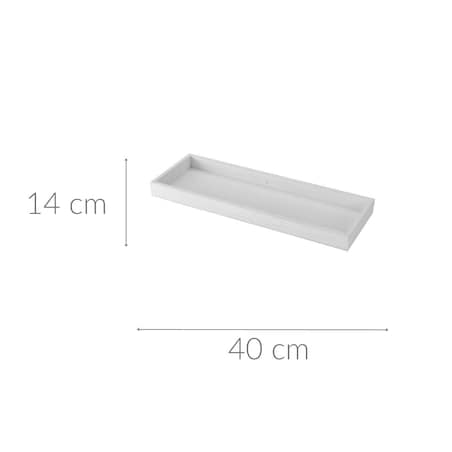 Taca dekoracyjna, drewniana, 14 x 40 cm,