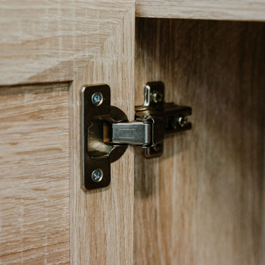 Finori Szafka Bali 01A, dąb sonoma i nadruk stylizowany na trzcinę