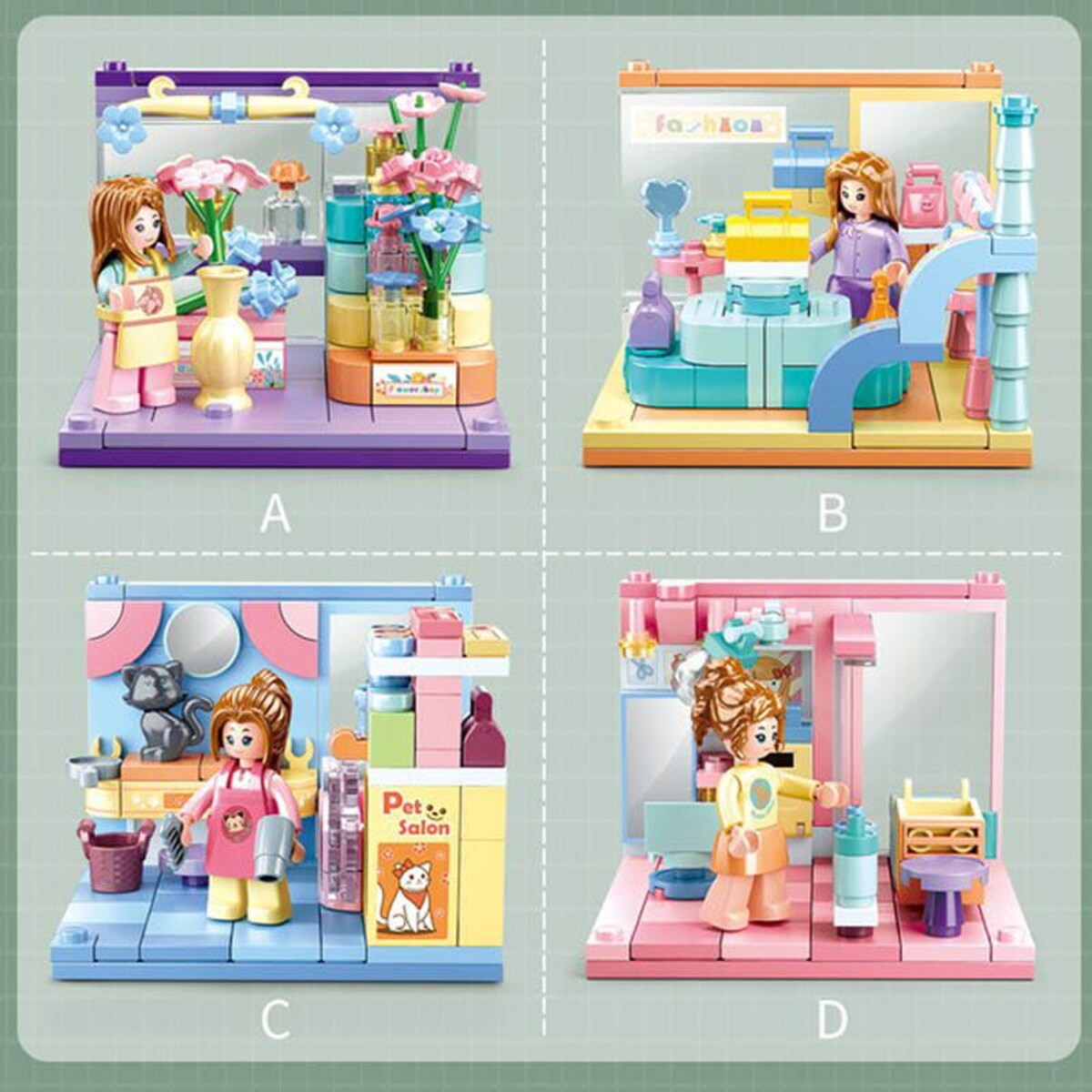 FRYZJER - mini pokoik klocki - Sluban - 104 elementy