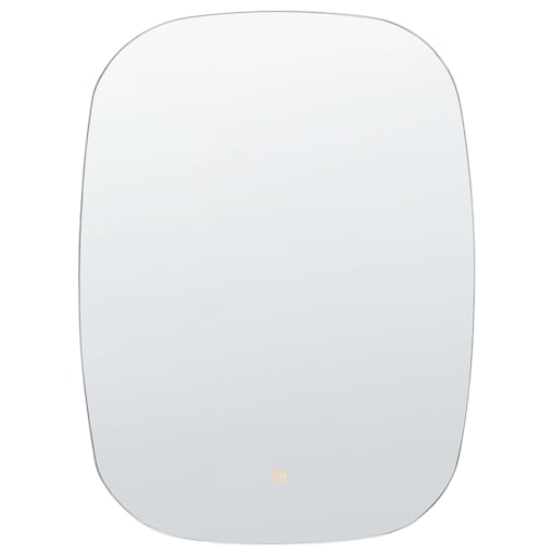 Owalne lustro ścienne LED ø 78 cm srebrne BERGERAC