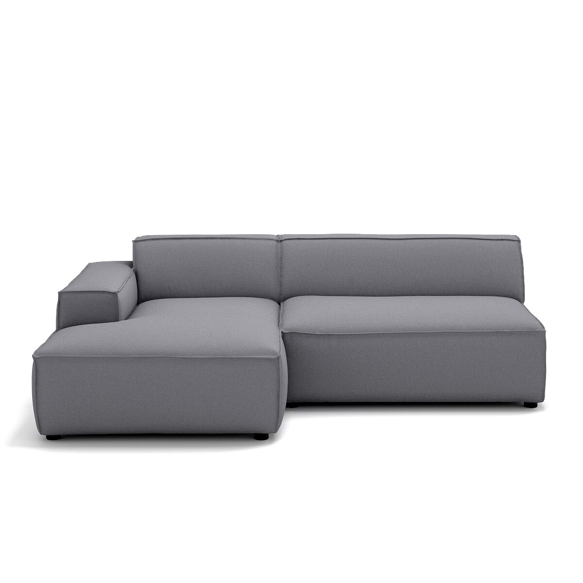 Narożnik lewy 4 osobowy Modularis - Szary Welur