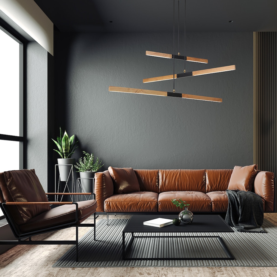 Lampa sufitowa wisząca Light Prestige Lugano brązowy LED 3000K 1 szt.