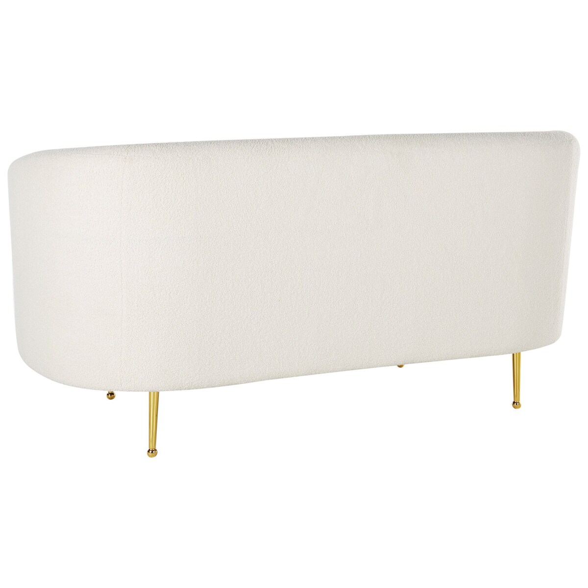 Sofa dwuosobowa boucle biała LOEN