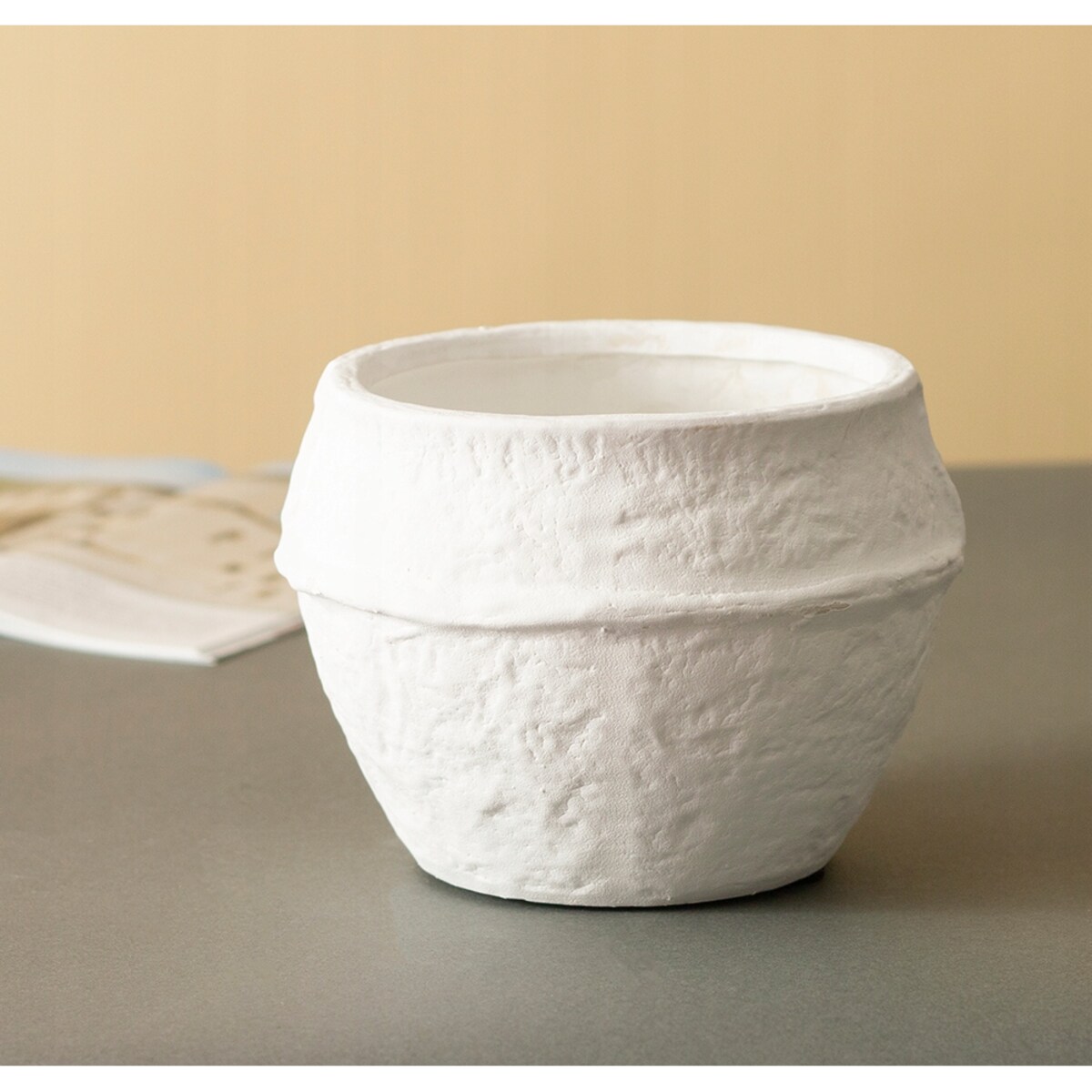 DONICA JULIE terakota biały mat śr. 16cm