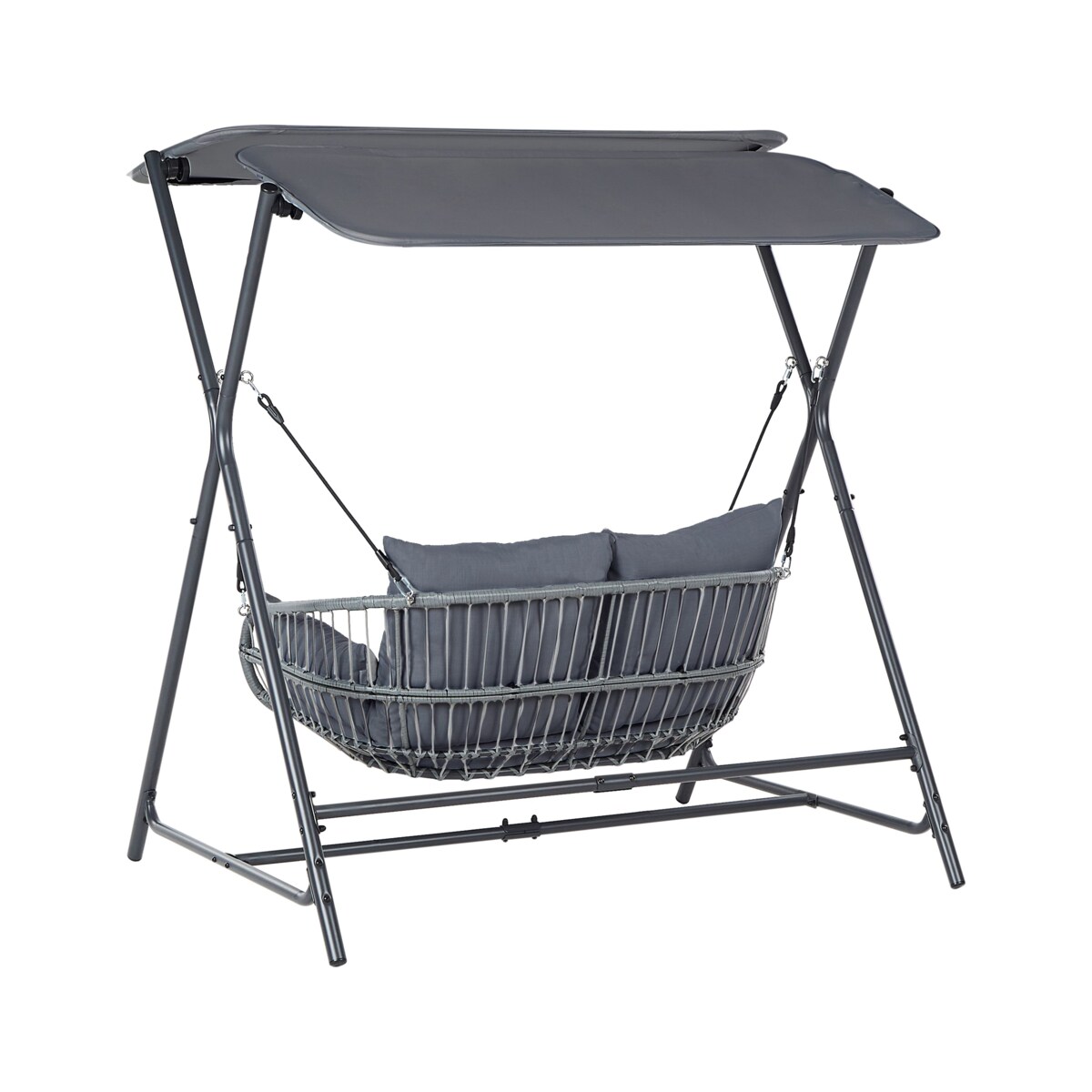 Huśtawka ogrodowa FIASTRA Metal Ciemnoszary