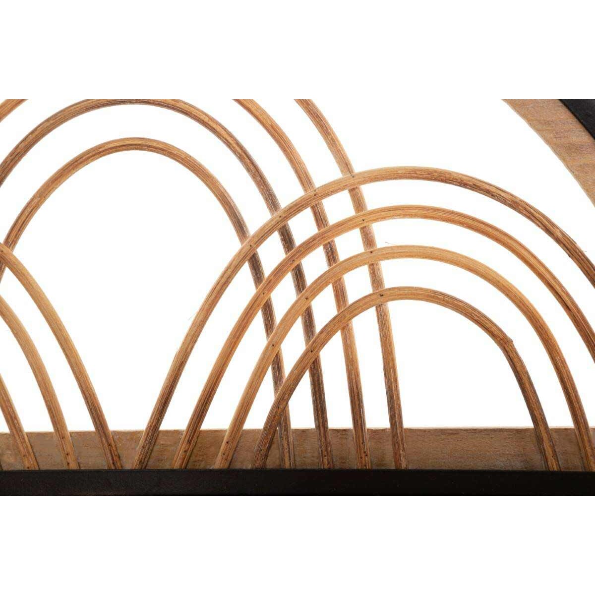 Rattanowa półka ścienna z haczykami