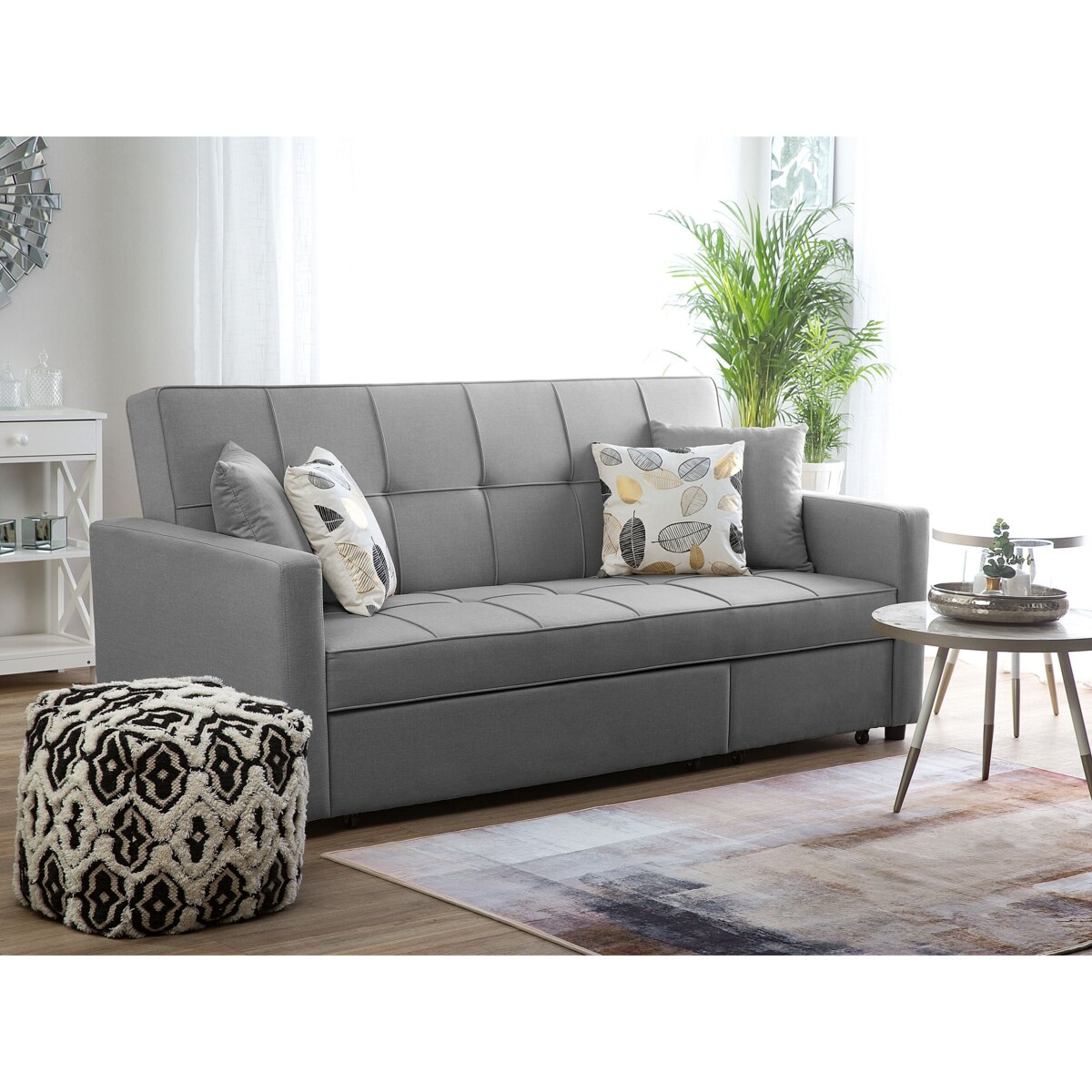 Sofa rozkładana dla 3 osób GLOMMA Jasnoszary